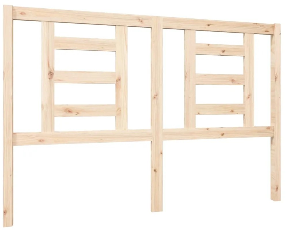 vidaXL Κεφαλάρι Κρεβατιού 146 x 4 x 100 εκ. από Μασίφ Ξύλο Πεύκου