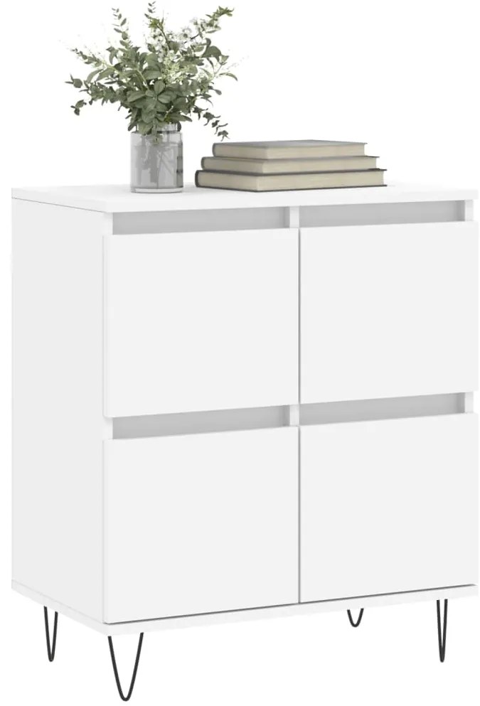 vidaXL Συρταριέρα Λευκή 60 x 35 x 70 εκ. από Επεξεργασμένο Ξύλο