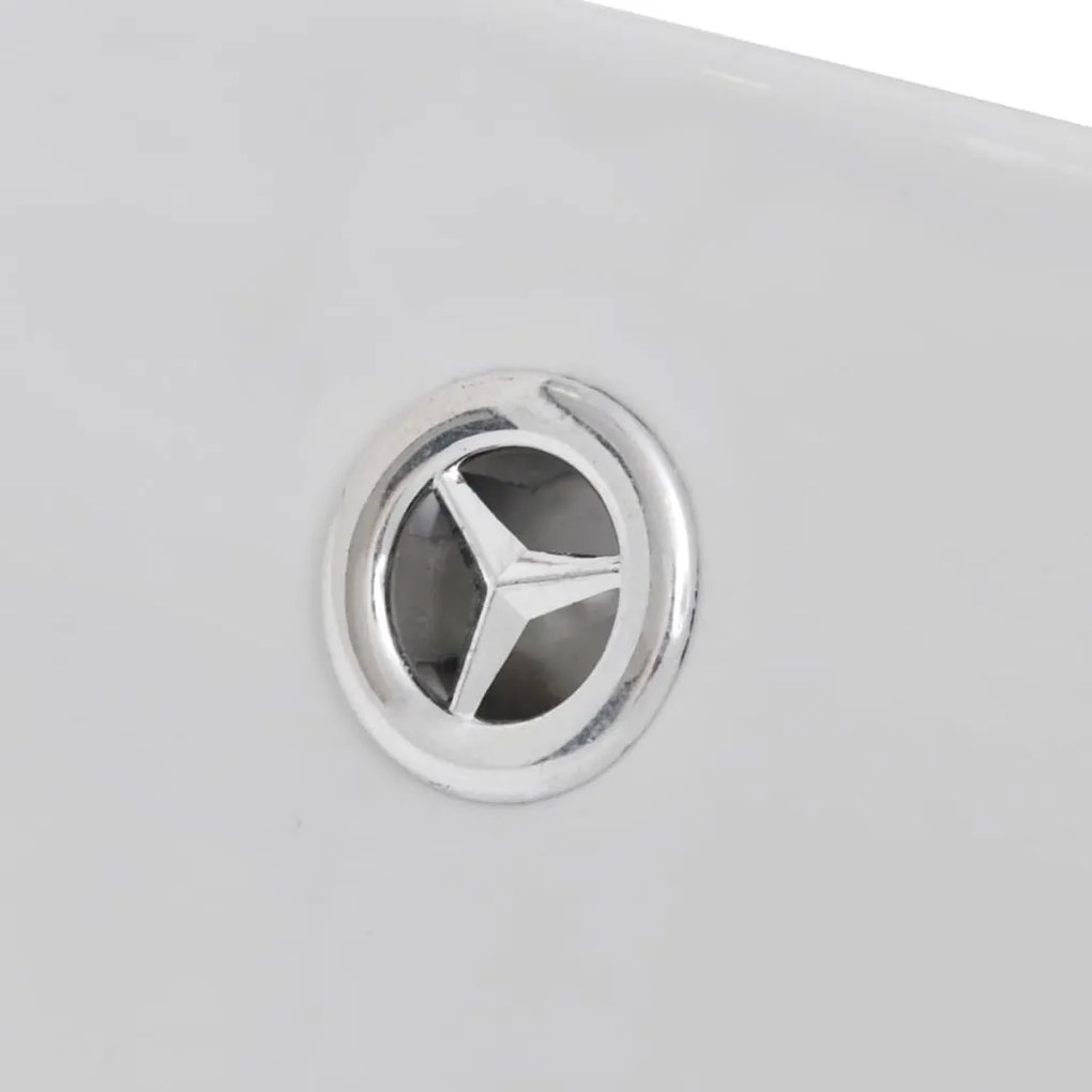 Πολυτελής κεραμεικός νιπτήρας με υπερχείλιση Οβάλ 59 x 38,5 cm