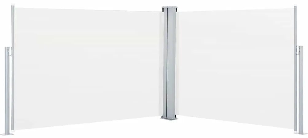 vidaXL Σκίαστρο Πλαϊνό Συρόμενο Κρεμ 120 x 1000 εκ.