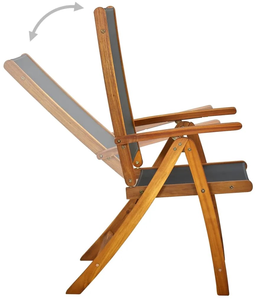 vidaXL Σετ Τραπεζαρίας Εξωτερικού Χώρου 7 τεμ. από Μασίφ Ξύλο Ακακίας