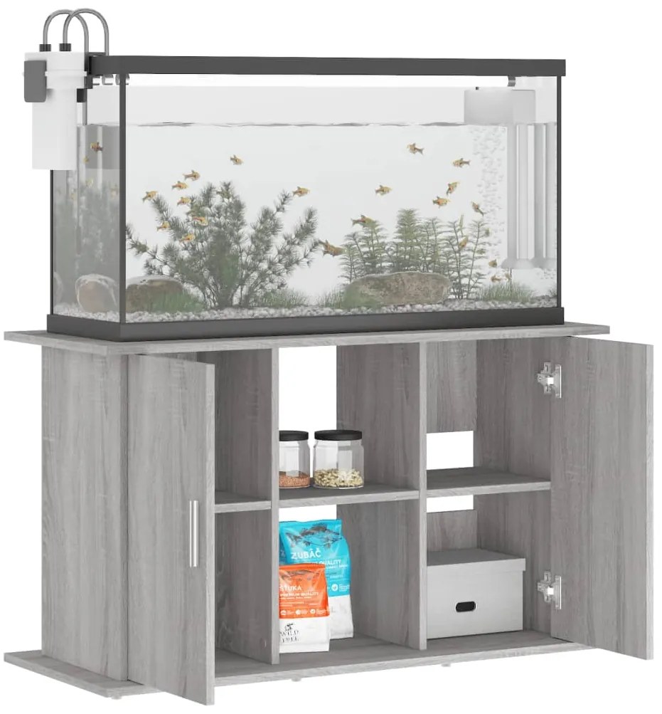vidaXL Βάση Ενυδρείου Γκρι Sonoma 101x41x58 εκ. από Επεξεργασμένο Ξύλο