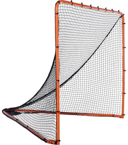 VEVOR Lacrosse Goal, 6&#039; x 6&#039; Lacrosse Net, Folding Portable Backyard Lacrosse Training Equipment, Steel Frame Training Net, Quick &amp; Easy Setup Lacrosse Goal, Perfect for Youth Adult Training, Orange