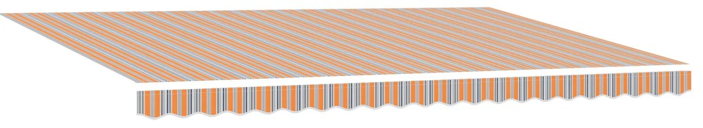 vidaXL Ανασυρόμενη Τέντα Μ multicolour Ριγέ 500x300 εκ.