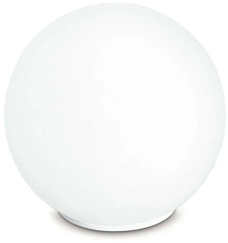 Φωτιστικό Επιτραπέζιο City I-LAMPD/L15 BCO 1xE14 Led Φ15cm 16cm White Luce Ambiente Design Glass