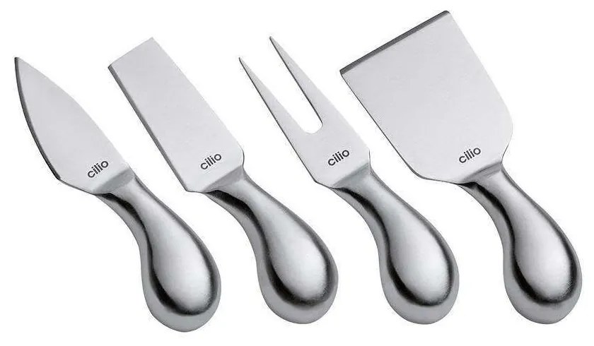 Μαχαίρια Τυριού Piave (Σετ 4Τμχ) 294804 Inox Cilio Stainless Steel