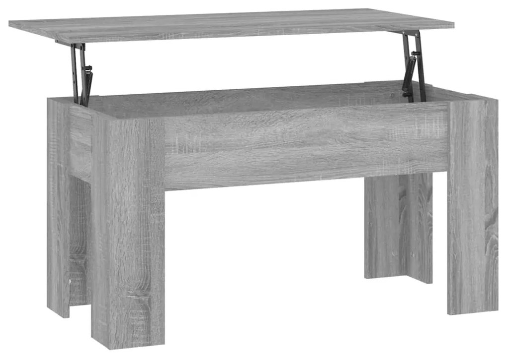 vidaXL Τραπεζάκι Σαλονιού Γκρι Sonoma 101x49x52 εκ. Επεξεργασμένο Ξύλο