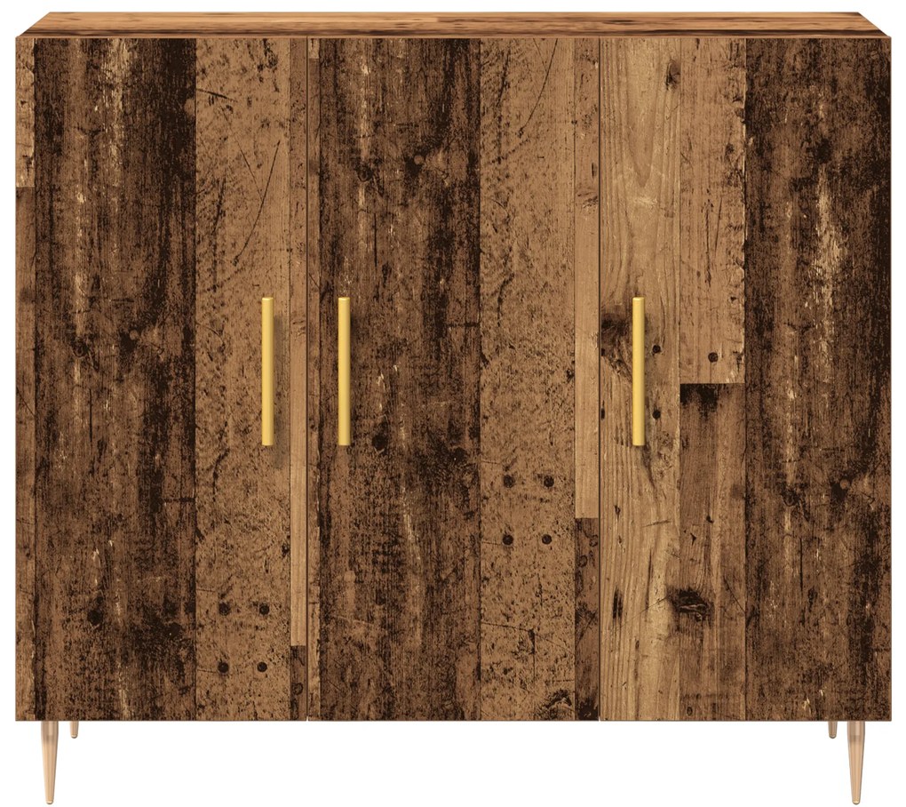 vidaXL Μπουφές σε Παλιό Ξύλο, 90x34x80 εκ, Φτιαγμένος από Μηχανικά Ξύλα