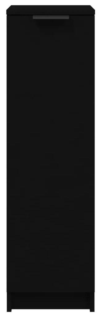 vidaXL Παπουτσοθήκη Μαύρη 30 x 35 x 100 εκ. από Επεξεργασμένο Ξύλο