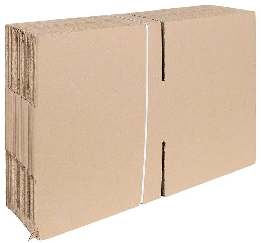 vidaXL Πτυσσόμενο Κουτί 50 pcs Καφέ 30 x 30 x 15 cm Χαρτόνι