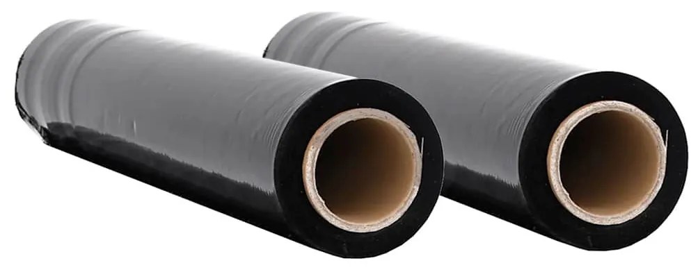 Stretch Film 2 τεμάχια Μαύρο 17 μm 50 cm x 300 m - Μαύρο