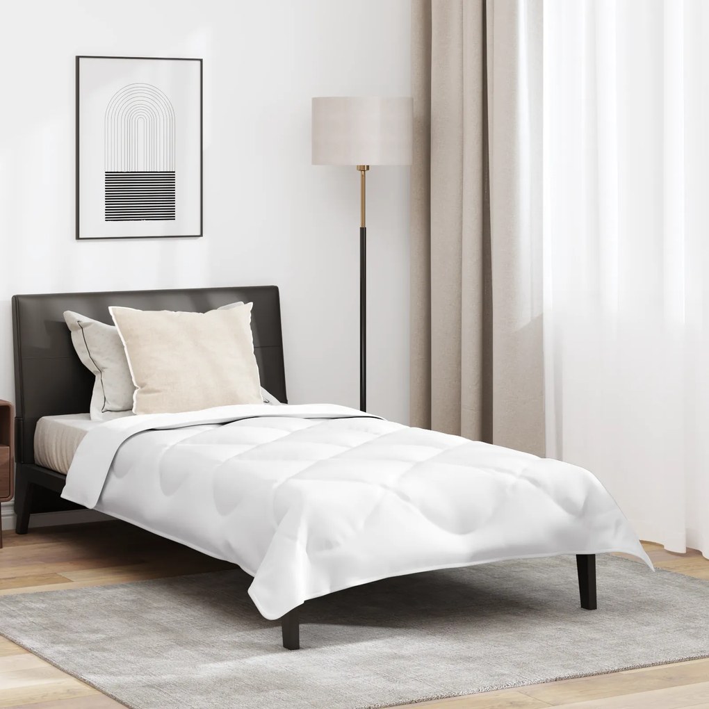 vidaXL Πάπλωμα Λευκό 135 x 200 cm Μικροΐνες