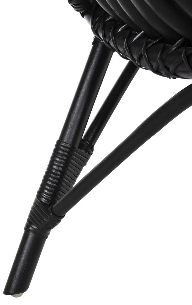 Καρέκλα CELLION C9812.02 Ράβδοι Rattan σε Μαύρο χρώμα 76x72x83Υεκ. 76x72x83 εκ.