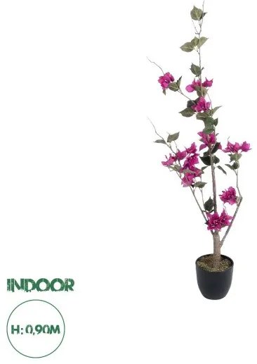 Artificial Garden BOUGAUVILLEA 20673 Τεχνητό Διακοσμητικό Φυτό με Ανθη Μπουκανβίλιας Φουξ Υ90cm Globostar-20673-Φούξια 20673