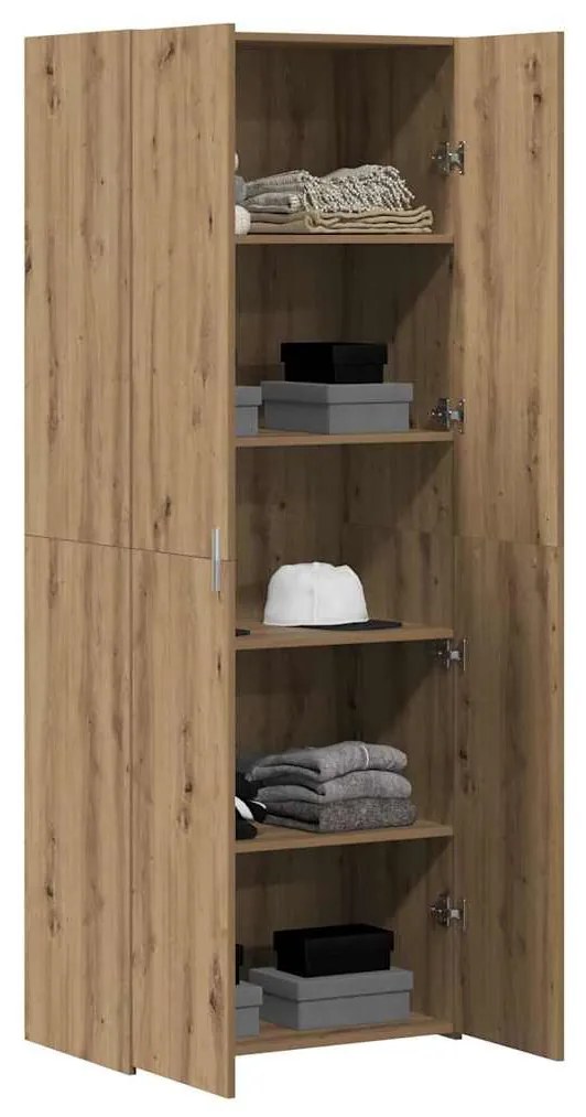 vidaXL Highboard artisan δρυς 70 x 42.5 x 185 εκ Επεξεργασμένο ξύλο