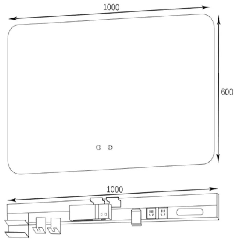 Σετ Επίπλου Mπάνιου GREYS 100 Top Light Grey 100x50x145 εκ.