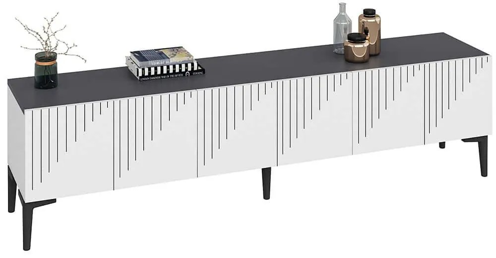 Έπιπλο Τηλεόρασης Artemis 475OLV1462 180x37x45cm White-Anthracite