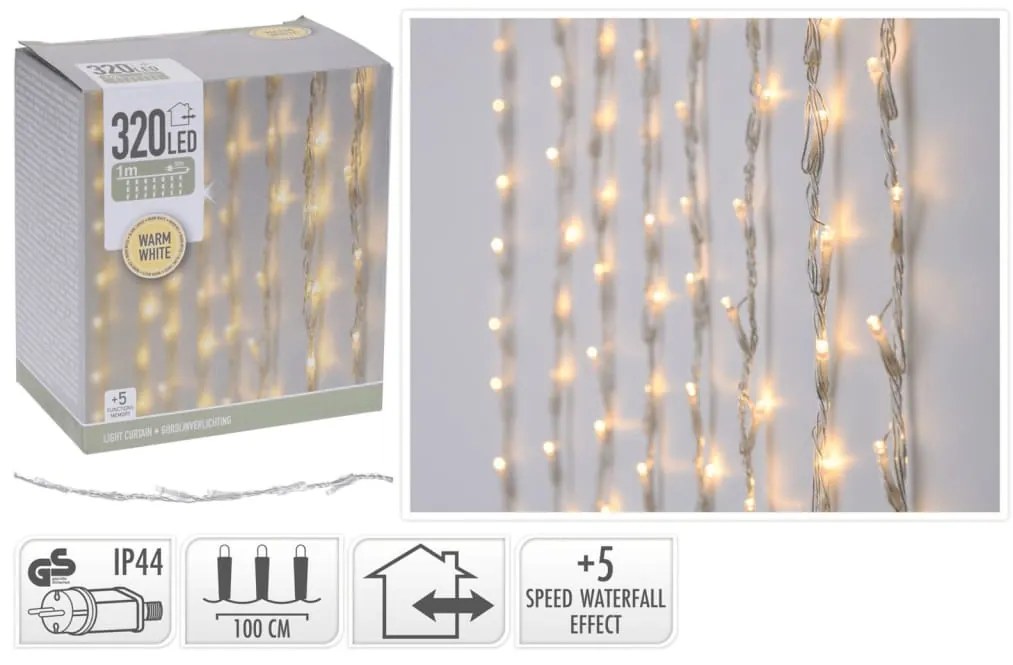 Ambiance Φως Κουρτίνα με 320 LED
