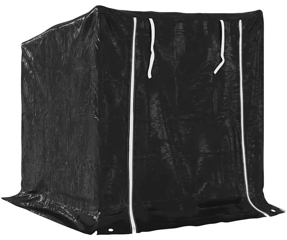 vidaxL Ράφι για καυσόξυλα με κάλυμμα βροχής 100,5x80,5x110,5 εκ.