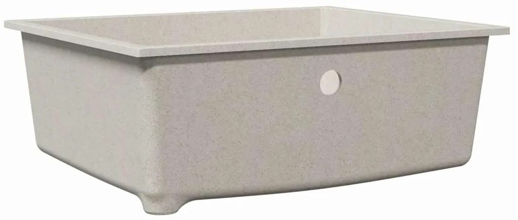 vidaXL Σιντρινο κουζίνας Μπεζ 54 x 44 x 20 εκ. Γρανίτης