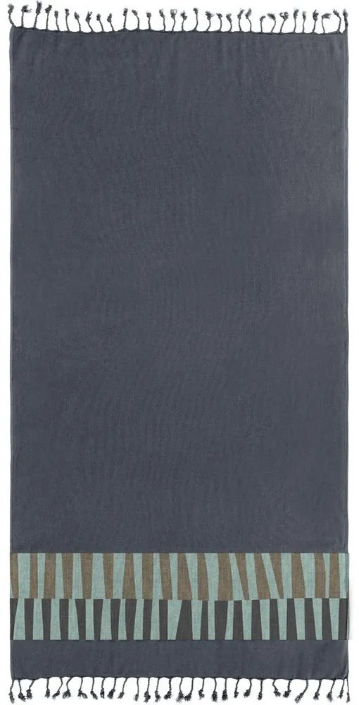 Πετσέτα Θαλάσσης - Παρεό Pestemal 23 Anthracite Guy Laroche Θαλάσσης 90x170cm 100% Βαμβάκι