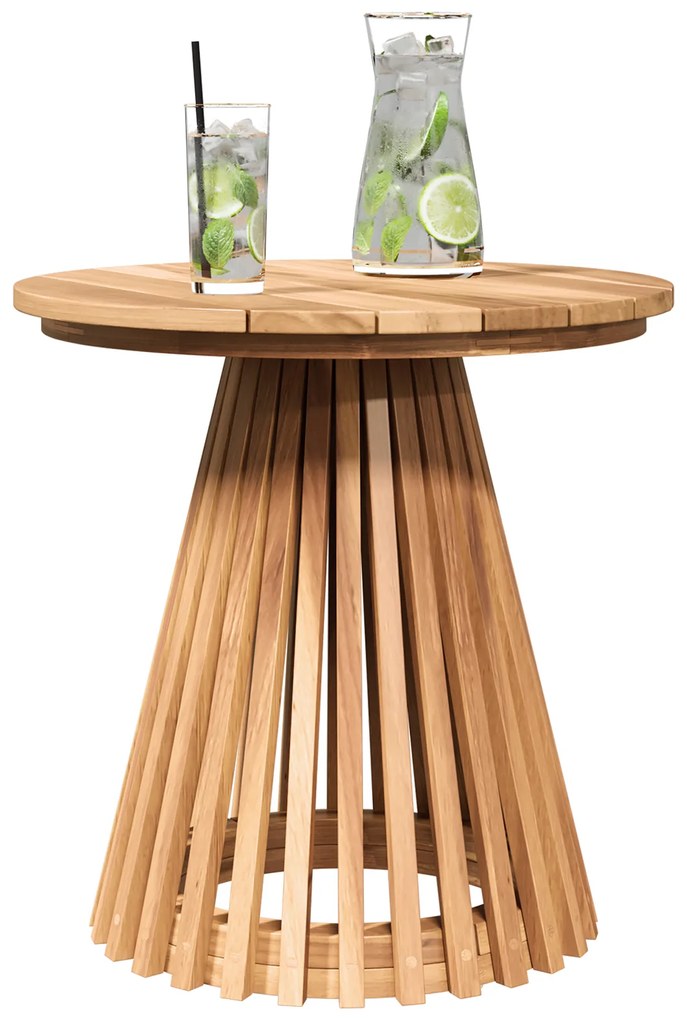 vidaXL Τραπέζι Κήπου Ø50x49.5 εκ. Μασίφ Ξύλο Teak