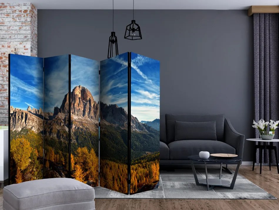 Διαχωριστικό με 5 τμήματα - Panoramic view of Italian Dolomites II [Room Dividers]