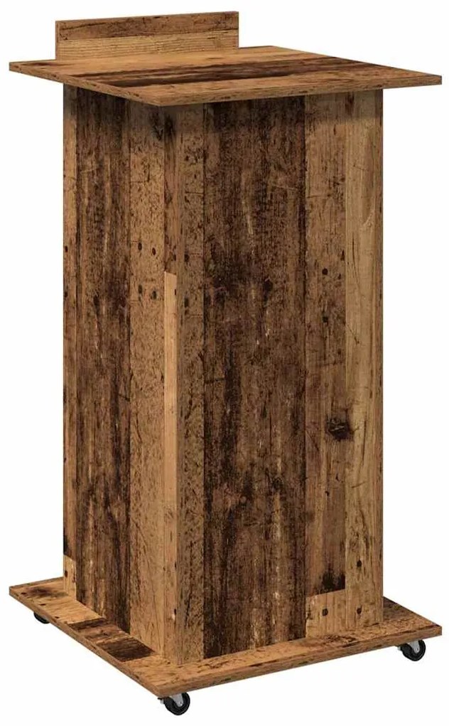 vidaXL Πλατφόρμα Παλιό ξύλο 55 x 55 x 107 cm Επεξεργασμένο ξύλο