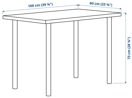 LINNMON/ADILS γραφείο, 100x60 cm 294.160.94