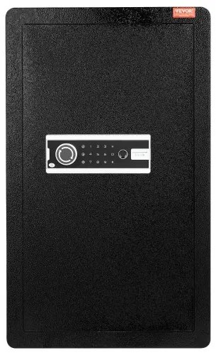 VEVOR Single Door 3.5 cu.ft Safe Box with Key Lock Password &amp; Fingerprint Black