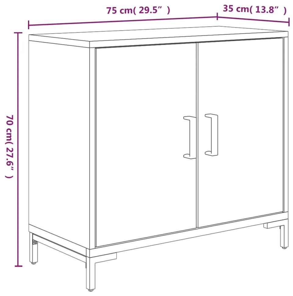 ΝΤΟΥΛΑΠΙ ΚΑΦΕ 75 X 35 X 70 ΕΚ. ΑΠΟ ΜΑΣΙΦ ΞΥΛΟ ΠΕΥΚΟΥ 349923