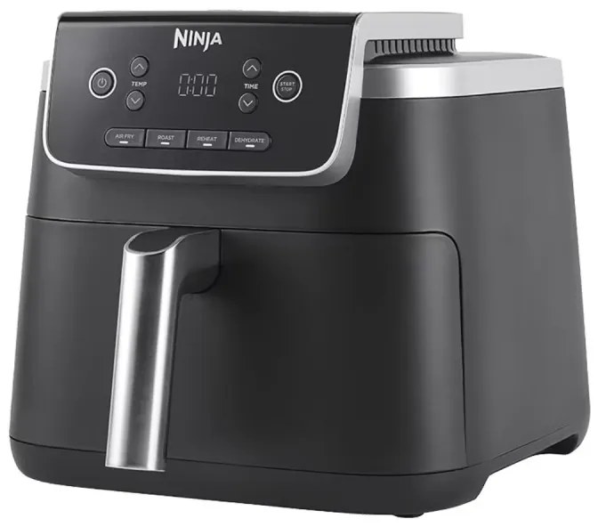 Φριτέζα ζεστού αέρα Ninja AF140EU PRO, 1750W, 4.7 l, 40-240C, 4 προγράμματα, Χρονοδιακόπτης, AirCrisp, Αντικολλητική επίστρωση, Μαύρο