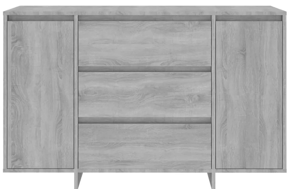 vidaXL Συρταριέρα με 3 Συρτάρια Γκρι Sonoma 120x41x75εκ από Επεξ. Ξύλο