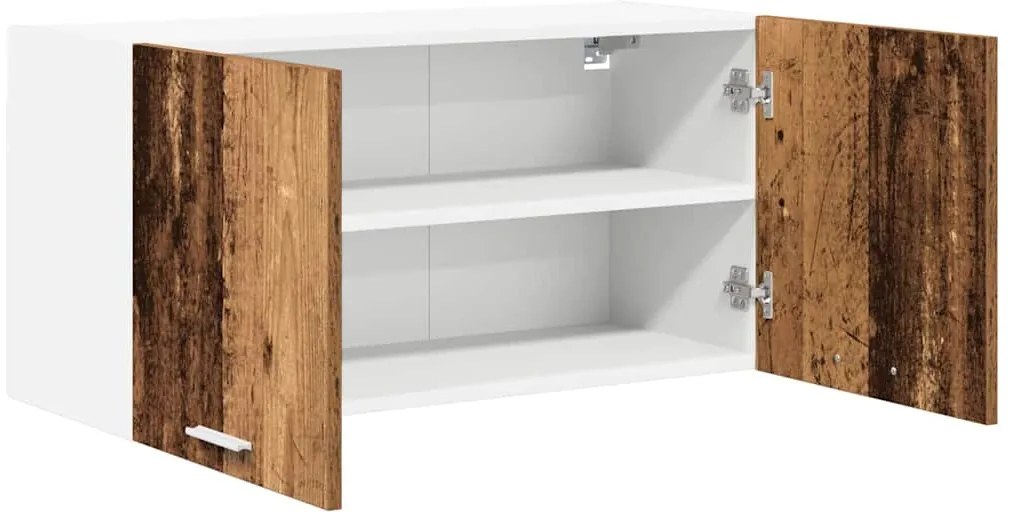 vidaXL Κρεμαστό ντουλάπι Παλιό ξύλο 80 x 31 x 40 εκ Επεξεργασμένο ξύλο