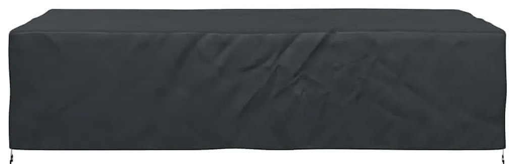 vidaXL Κάλυμμα επίπλων εξωτερικού χώρου Μαύρο 315 x 180 x 74 cm 420D