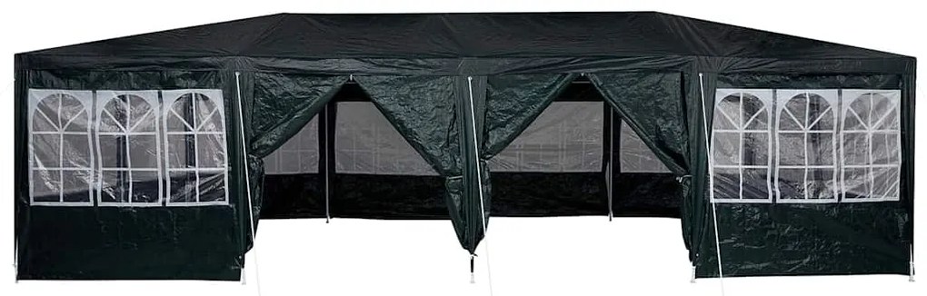 vidaXL Σκηνή Πάρτυ Πράσινο, Άσπρο 800 x 400 x 266 εκ