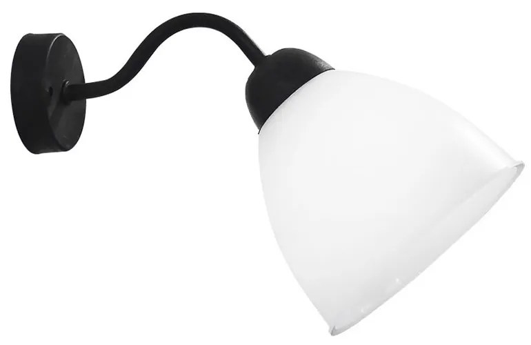 Απλίκα Τοίχου Heronia Ovo Black/White 31-1193