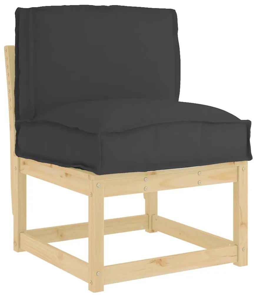 vidaXL Μαξιλάρι παλέτας για πλάτη Μαύρο 50 x 40 x 12 cm Ύφασμα Oxford