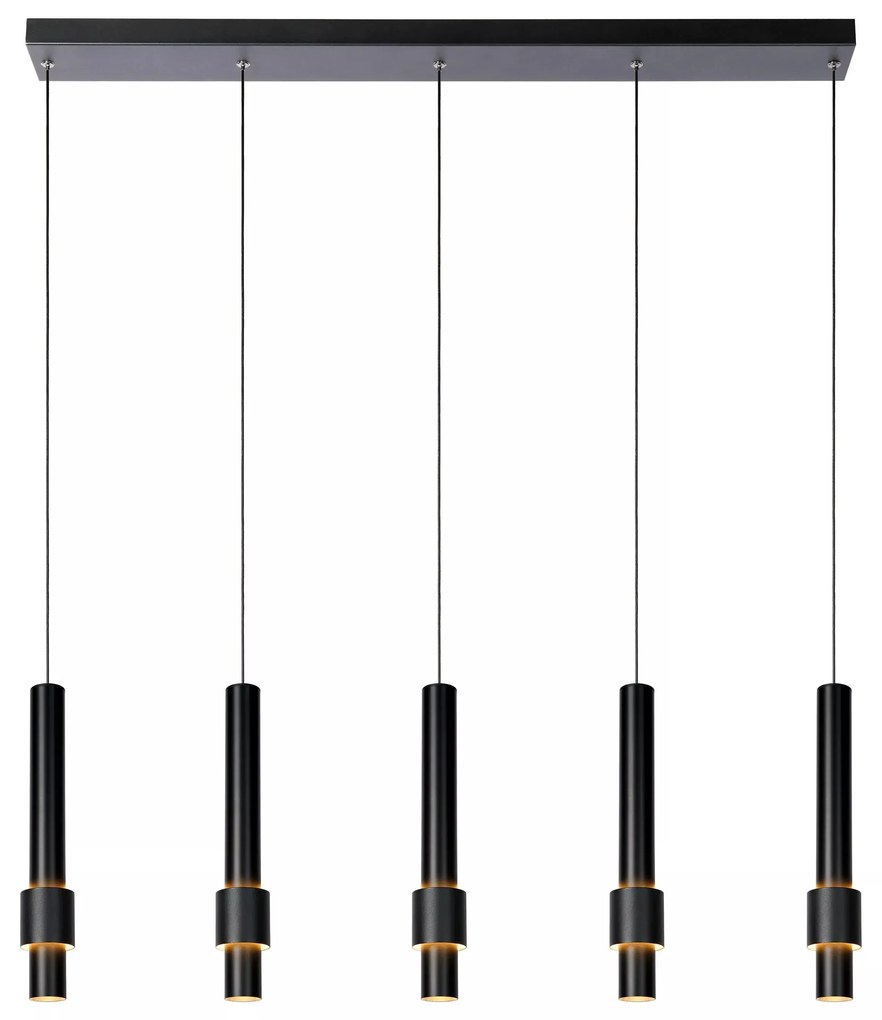 Φωτιστικό Κρεμαστό Lucide 24402-30-30 MARGARY Μαύρο Ματ (Black Mat) 2700 K
