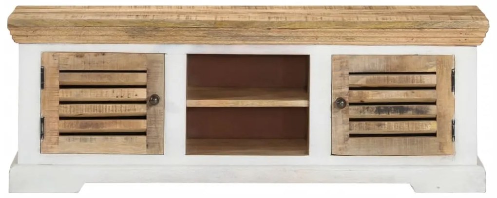 vidaXL Έπιπλο Τηλεόρασης 110 x 30 x 40 εκ. από Μασίφ Ξύλο Μάνγκο