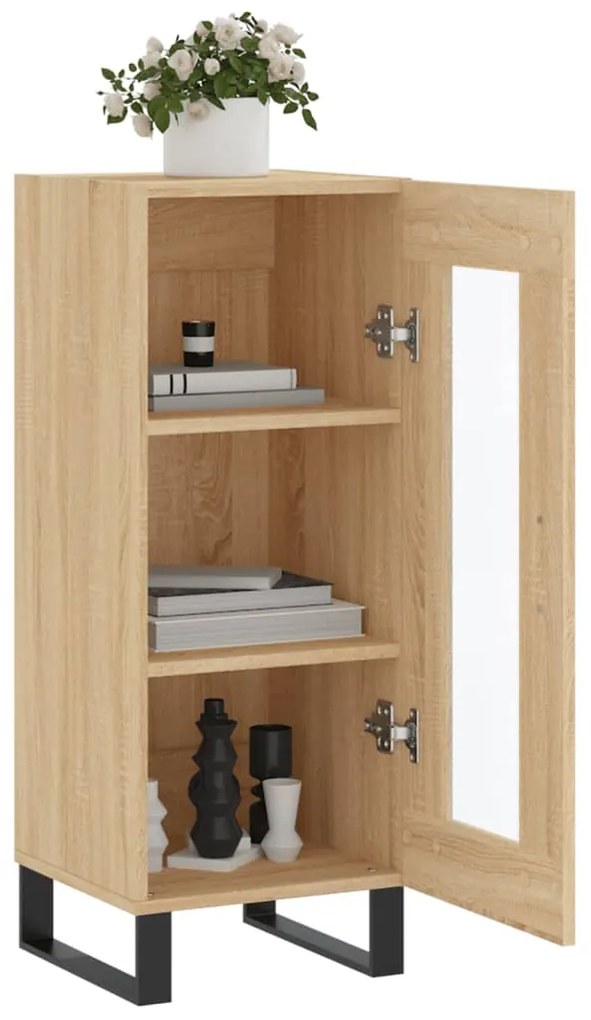 vidaXL Ντουλάπι Sonoma Δρυς 34,5x34x90 εκ. από Επεξεργασμένο Ξύλο