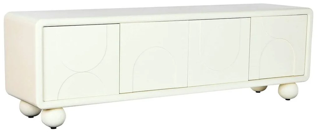 Τηλεόραση DKD Home Decor Λευκό Ξύλο MDF 160 x 37 x 50 cm