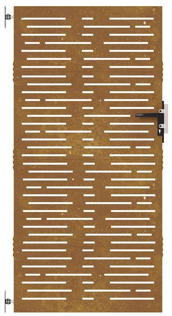 vidaXL Πόρτα Κήπου Τετράγωνη 85x175 εκ. από Ατσάλι Corten