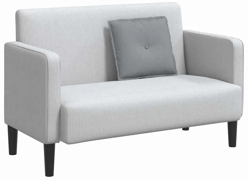 vidaXL Μαξιλάρι Πλάτης Ανοιχτό γκρι 50 x 19 x 45 εκ ύφασμα