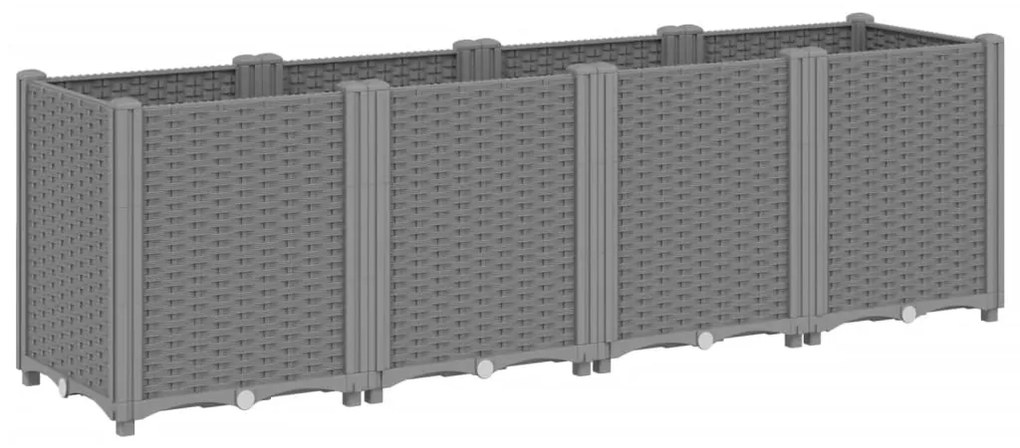 ΖΑΡΝΤΙΝΙΕΡΑ ΚΗΠΟΥ ΑΝΟΙΧΤΟ ΓΚΡΙ 160X40X53 ΕΚ. ΠΟΛΥΠΡΟΠΥΛΕΝΙΟ 367857