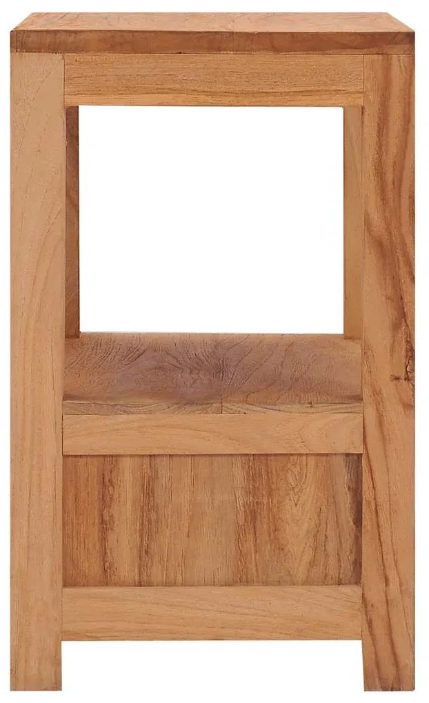 vidaXL Κομοδίνο 40 x 30 x 50 εκ. από Μασίφ Ξύλο Teak