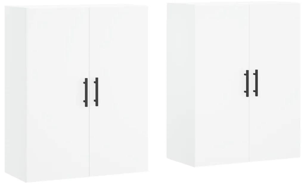 vidaXL Ντουλάπια Τοίχου 2 τεμ. Λευκά 69,5 x 34 x 90 εκ.