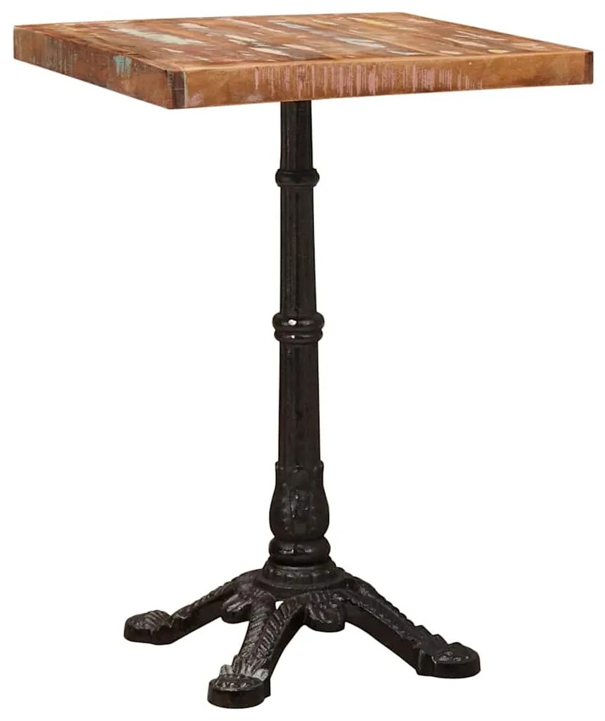 vidaXL Τραπέζι Bistro Καφέ 50 x 50 x 76 εκ Στερεό Ανακτηθέν Ξύλο