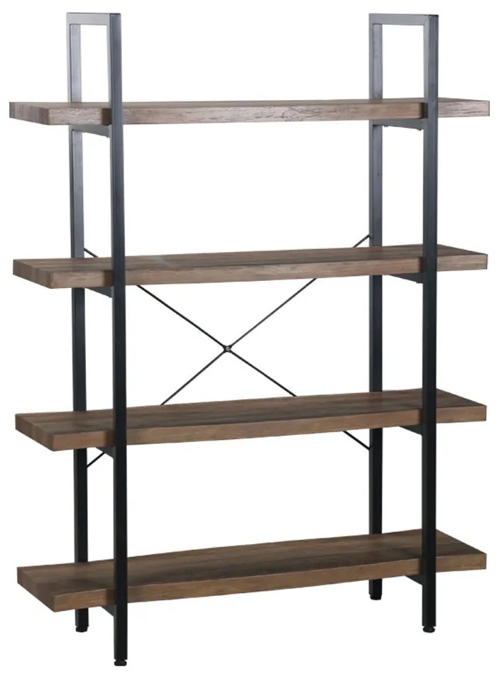 Liberta BRICK-URBAN ΒΙΒΛΙΟΘΗΚΗ ΚΑΡΥΔΙ ΜΑΥΡΟ 105x32xH140cm 105x32xH140cm 24-0604