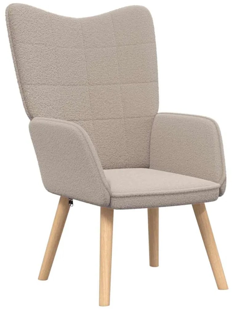 vidaXL Χαλαρωτική Πολυθρόνα Ανοιχτό γκρι 62 x 67 x 95.5 εκ ύφασμα